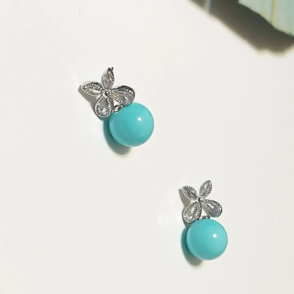 Dainty Floral earrings #156 - Picture 4 of 6